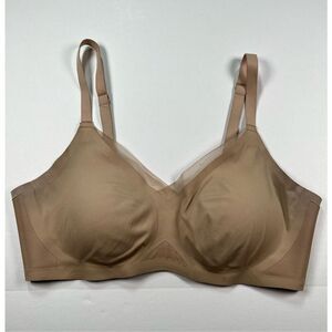 Honeylove Crossover Bra - Sculpting Lift Support Comfort Tan Nude Size Large